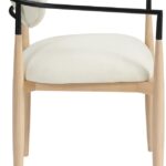 Riccio Performance Fabric Upholstered Dining Arm Chair