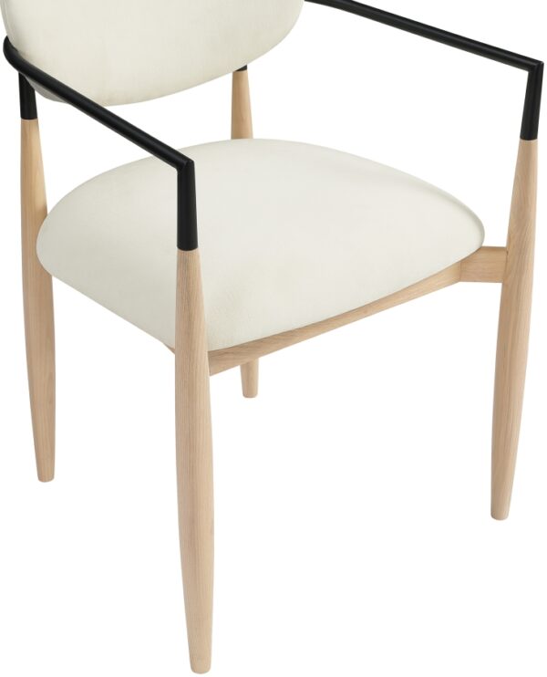 Riccio Performance Fabric Upholstered Dining Arm Chair