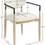 Riccio Performance Fabric Upholstered Dining Arm Chair
