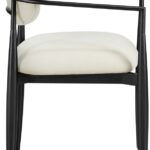 Riccio Performance Fabric Upholstered Dining Arm Chair