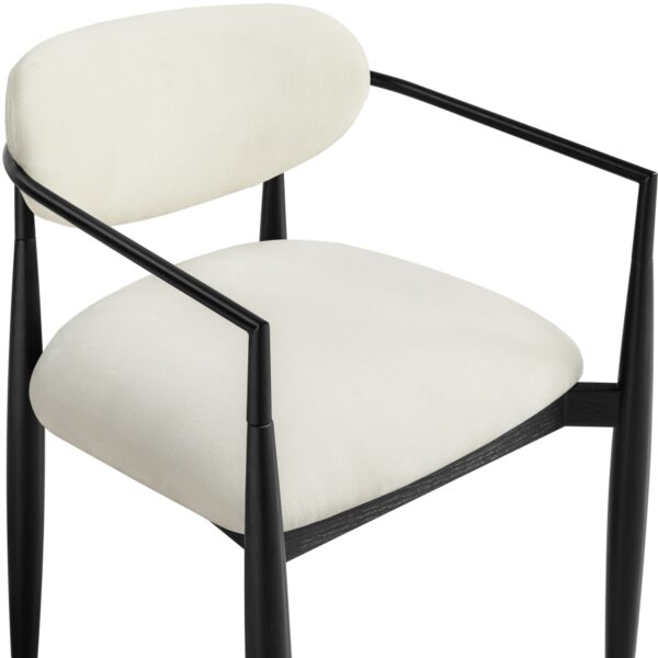 Riccio Performance Fabric Upholstered Dining Arm Chair