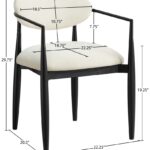 Riccio Performance Fabric Upholstered Dining Arm Chair