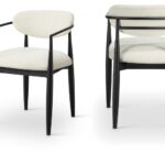 Riccio Performance Fabric Upholstered Dining Arm Chair