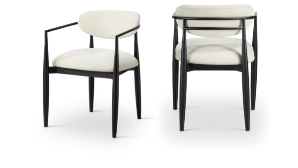 Riccio Performance Fabric Upholstered Dining Arm Chair