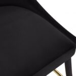Sleek Velvet Upholstered Bar Stool