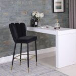 Lily Velvet Upholstered Bar Stool