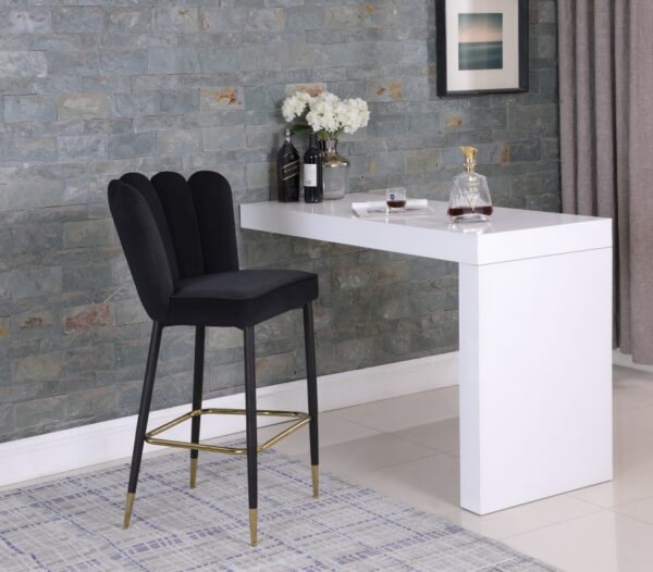 Lily Velvet Upholstered Bar Stool