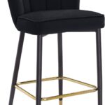 Lily Velvet Upholstered Bar Stool