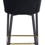 Lily Velvet Upholstered Bar Stool