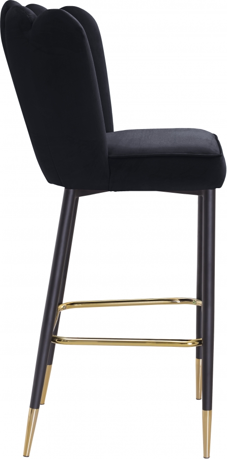 Lily Velvet Upholstered Bar Stool