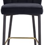 Lily Velvet Upholstered Bar Stool