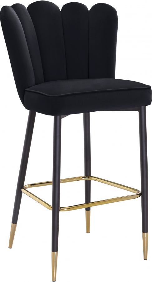 Lily Velvet Upholstered Bar Stool