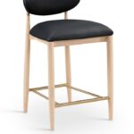 Riccio Vegan Leather Upholstered Counter Stool