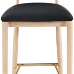 Riccio Vegan Leather Upholstered Counter Stool