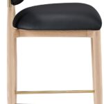 Riccio Vegan Leather Upholstered Counter Stool