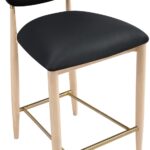 Riccio Vegan Leather Upholstered Counter Stool