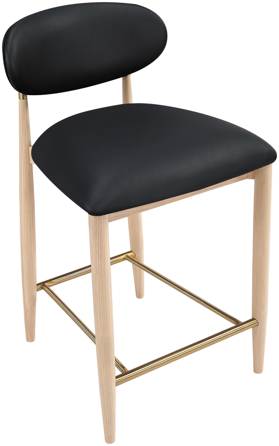 Riccio Vegan Leather Upholstered Counter Stool
