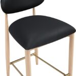 Riccio Vegan Leather Upholstered Counter Stool