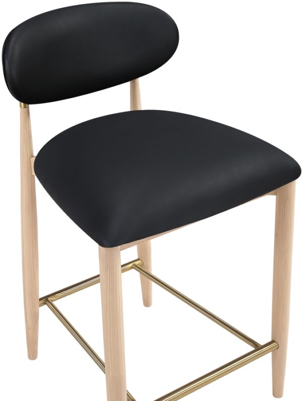 Riccio Vegan Leather Upholstered Counter Stool
