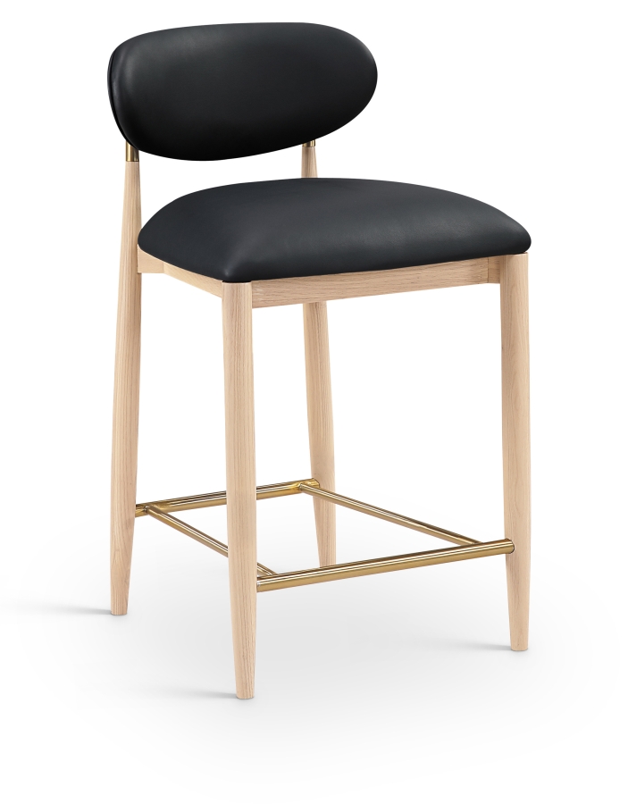 Riccio Vegan Leather Upholstered Counter Stool