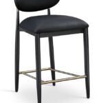 Riccio Vegan Leather Upholstered Counter Stool