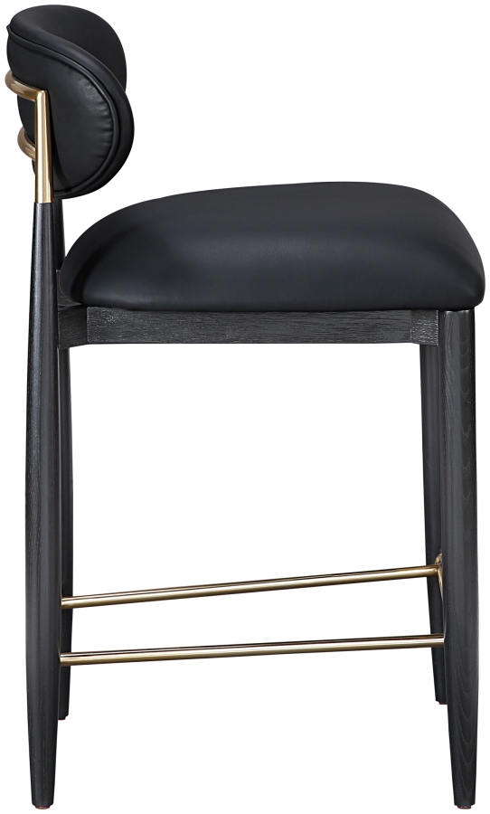 Riccio Vegan Leather Upholstered Counter Stool