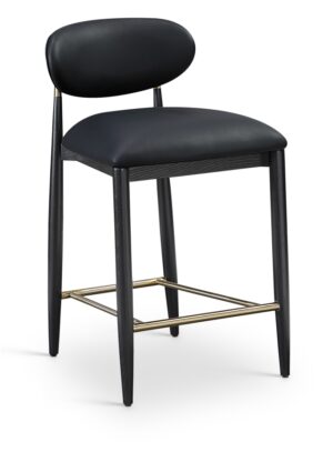 Riccio Vegan Leather Upholstered Counter Stool