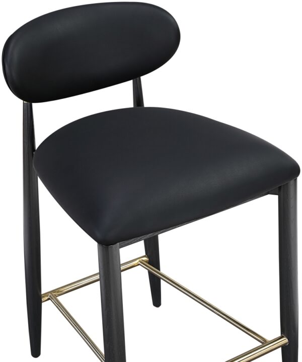Riccio Vegan Leather Upholstered Counter Stool
