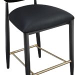 Riccio Vegan Leather Upholstered Counter Stool