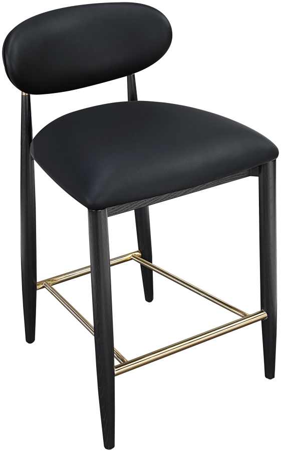 Riccio Vegan Leather Upholstered Counter Stool