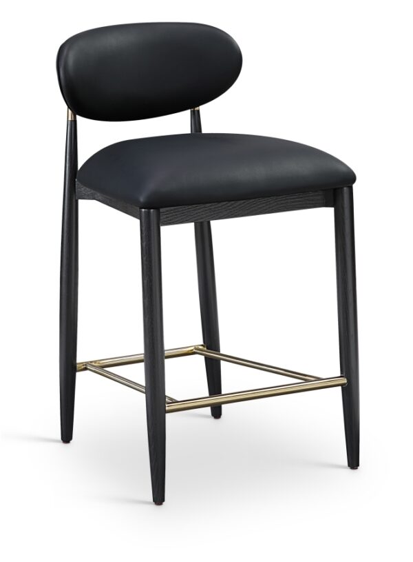 Riccio Vegan Leather Upholstered Counter Stool