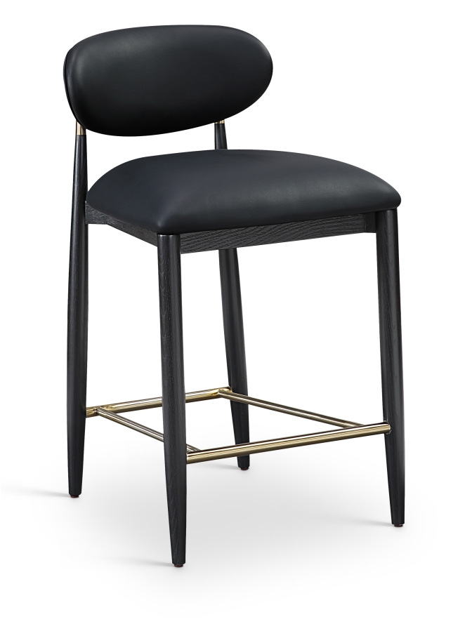 Riccio Vegan Leather Upholstered Counter Stool