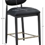 Riccio Vegan Leather Upholstered Counter Stool
