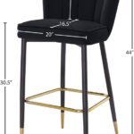 Lily Velvet Upholstered Bar Stool