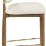 Riccio Vegan Leather Upholstered Counter Stool