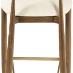 Riccio Vegan Leather Upholstered Counter Stool