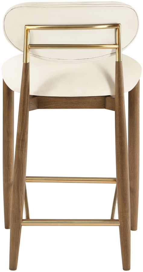 Riccio Vegan Leather Upholstered Counter Stool