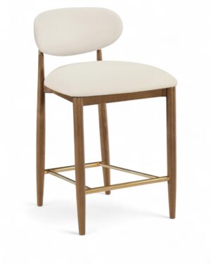 Riccio Vegan Leather Upholstered Counter Stool