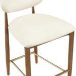 Riccio Vegan Leather Upholstered Counter Stool