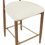 Riccio Vegan Leather Upholstered Counter Stool