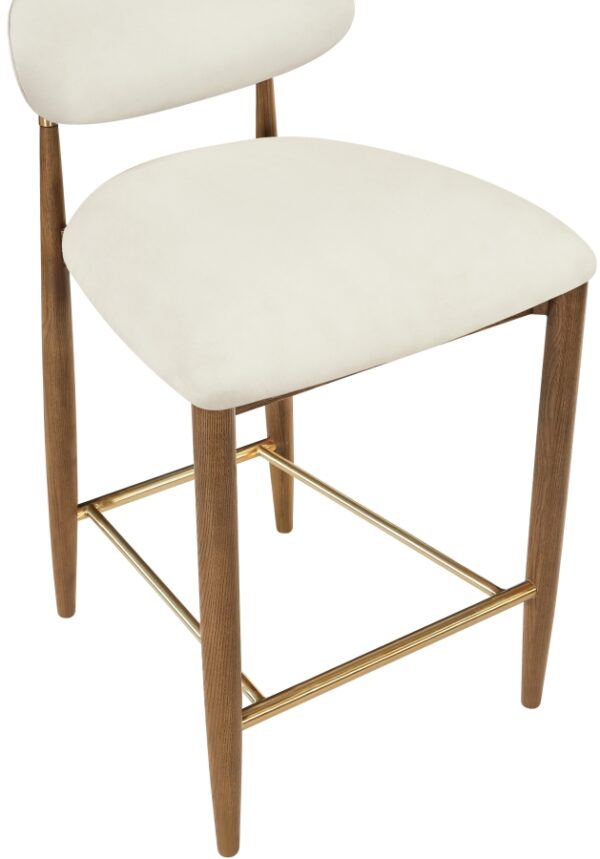 Riccio Vegan Leather Upholstered Counter Stool