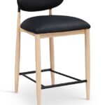 Riccio Vegan Leather Upholstered Counter Stool