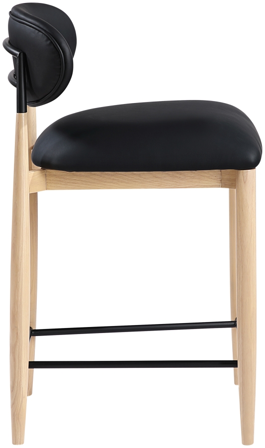Riccio Vegan Leather Upholstered Counter Stool