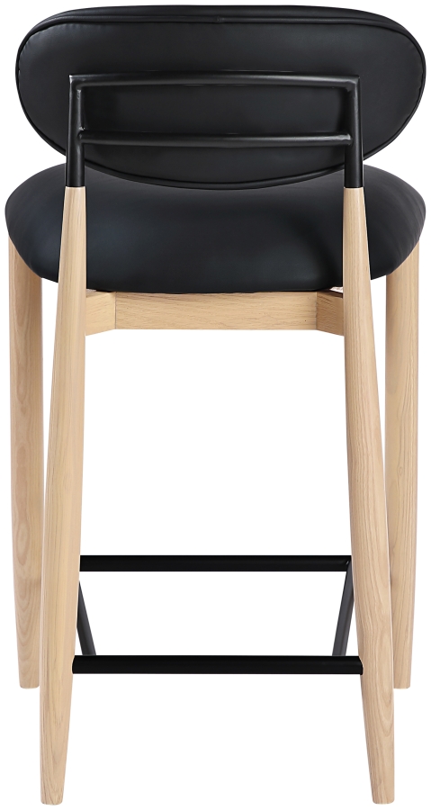 Riccio Vegan Leather Upholstered Counter Stool
