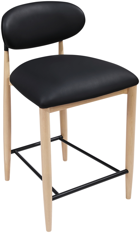 Riccio Vegan Leather Upholstered Counter Stool
