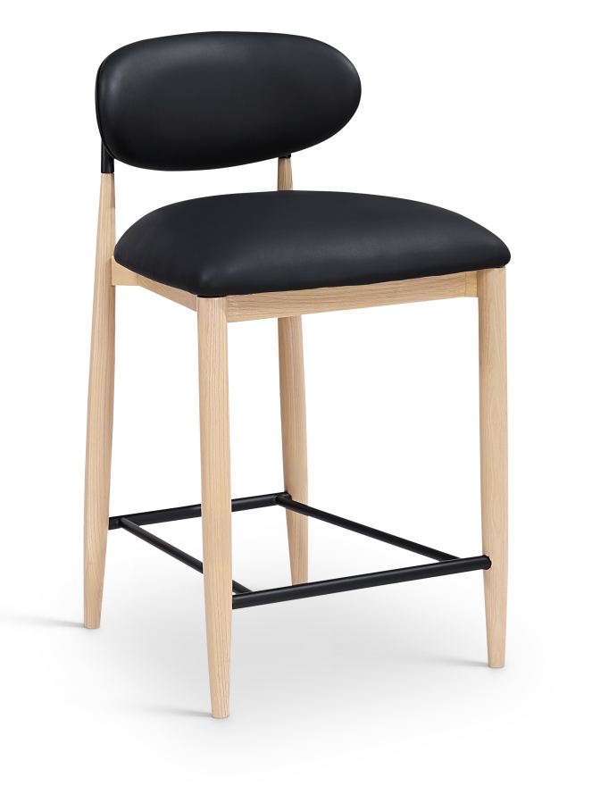 Riccio Vegan Leather Upholstered Counter Stool