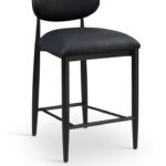 Riccio Vegan Leather Upholstered Counter Stool