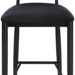 Riccio Vegan Leather Upholstered Counter Stool