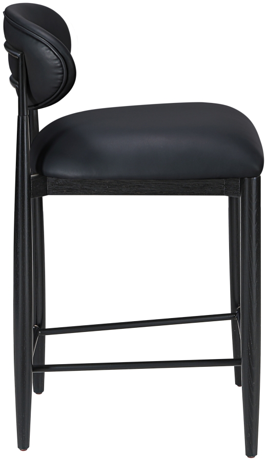Riccio Vegan Leather Upholstered Counter Stool