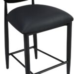Riccio Vegan Leather Upholstered Counter Stool